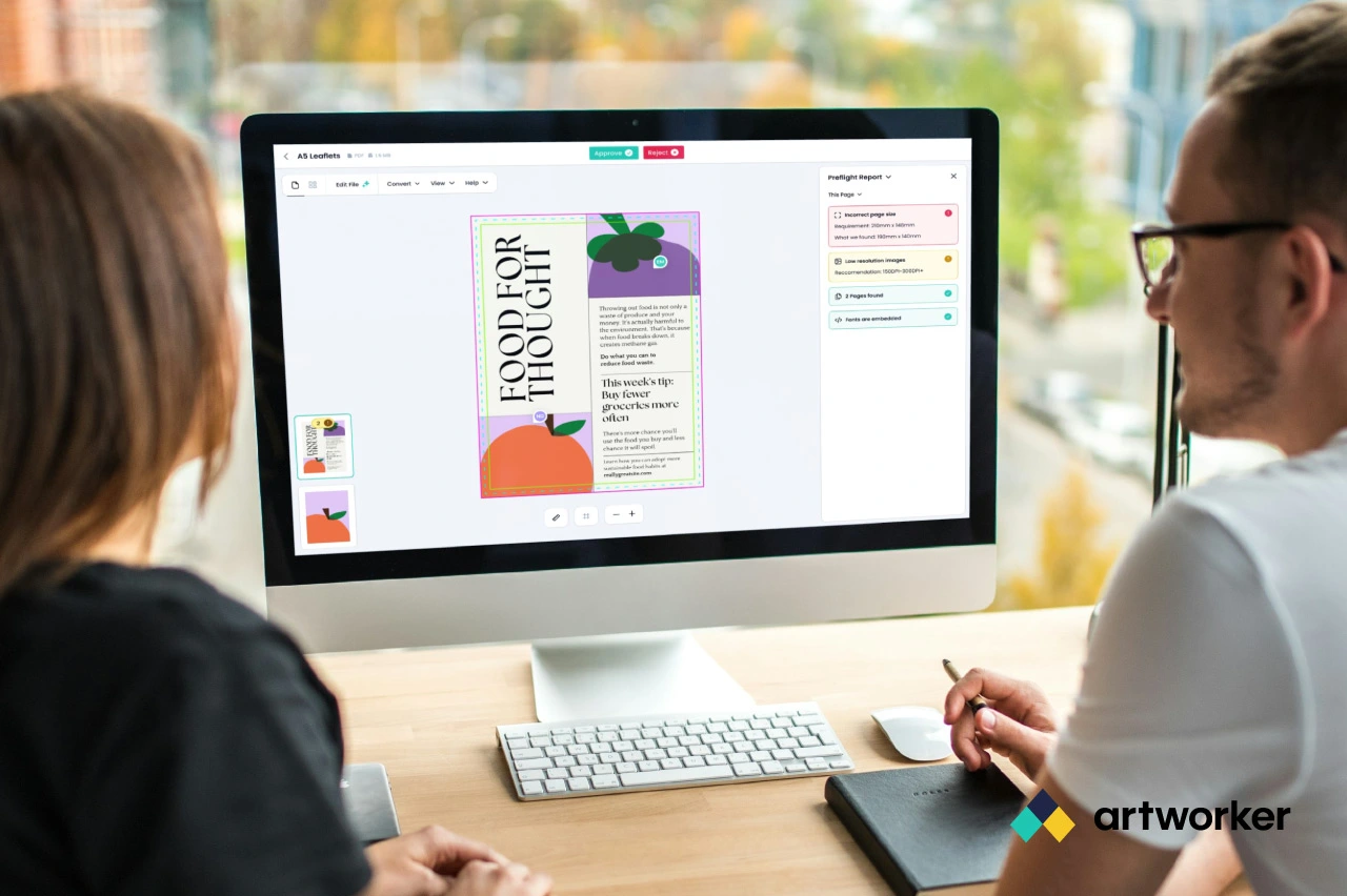 Artworker online proofing