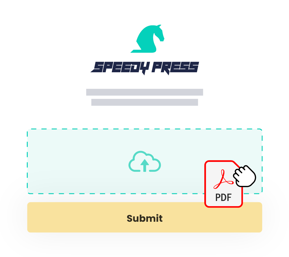 Branded free file sharing page for printing