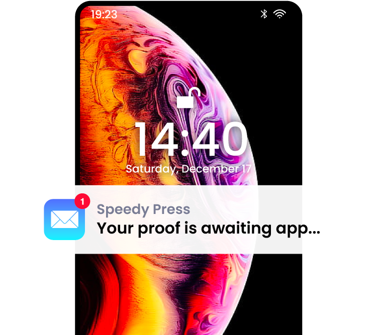 Proofing notifications for printing